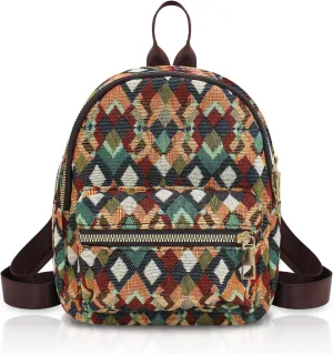Womens Backpack, Colorful Women Mini Backpack Small Backpacks for Women, Stylish Cute Mini Backpacks (coffee)