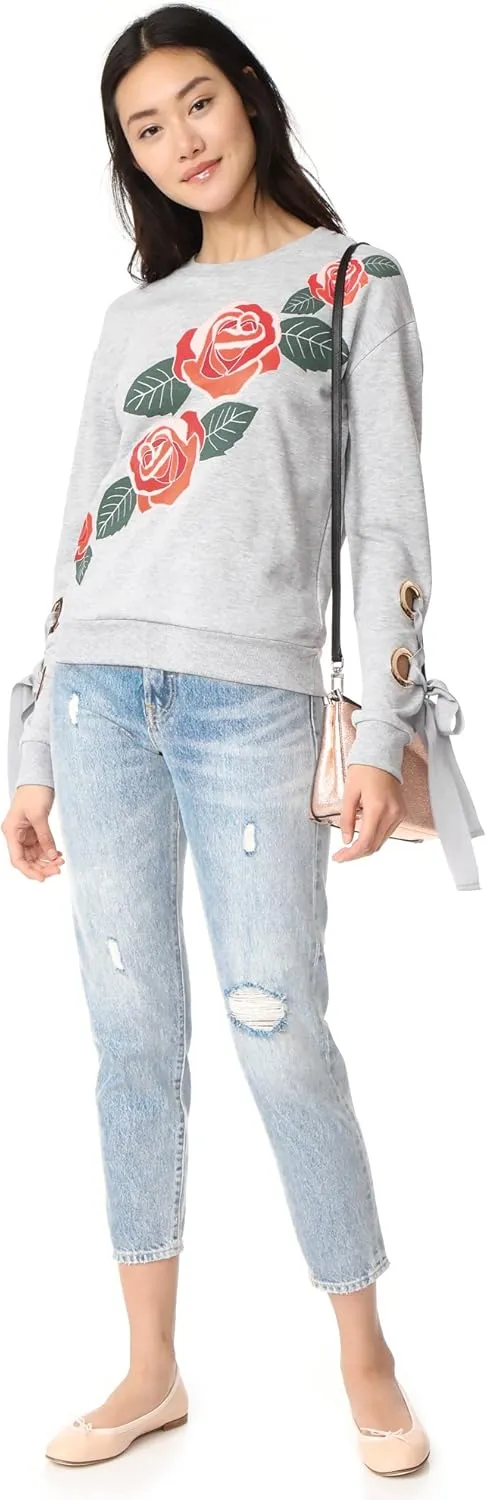 Women's Beauty and The Beast Once Upon A Time Applique Sweatshirt