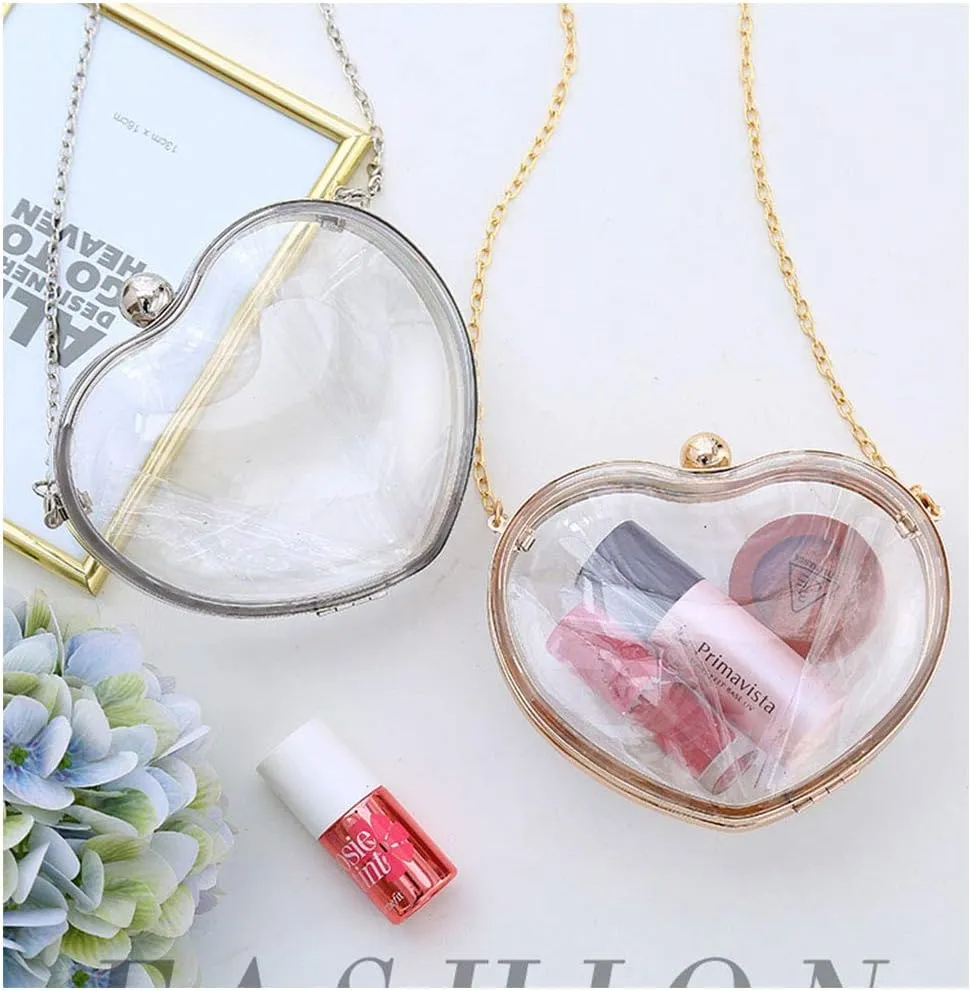 Women's Clear Clutch Evening Handbag Purse Transparent Acrylic Crossbody Bag