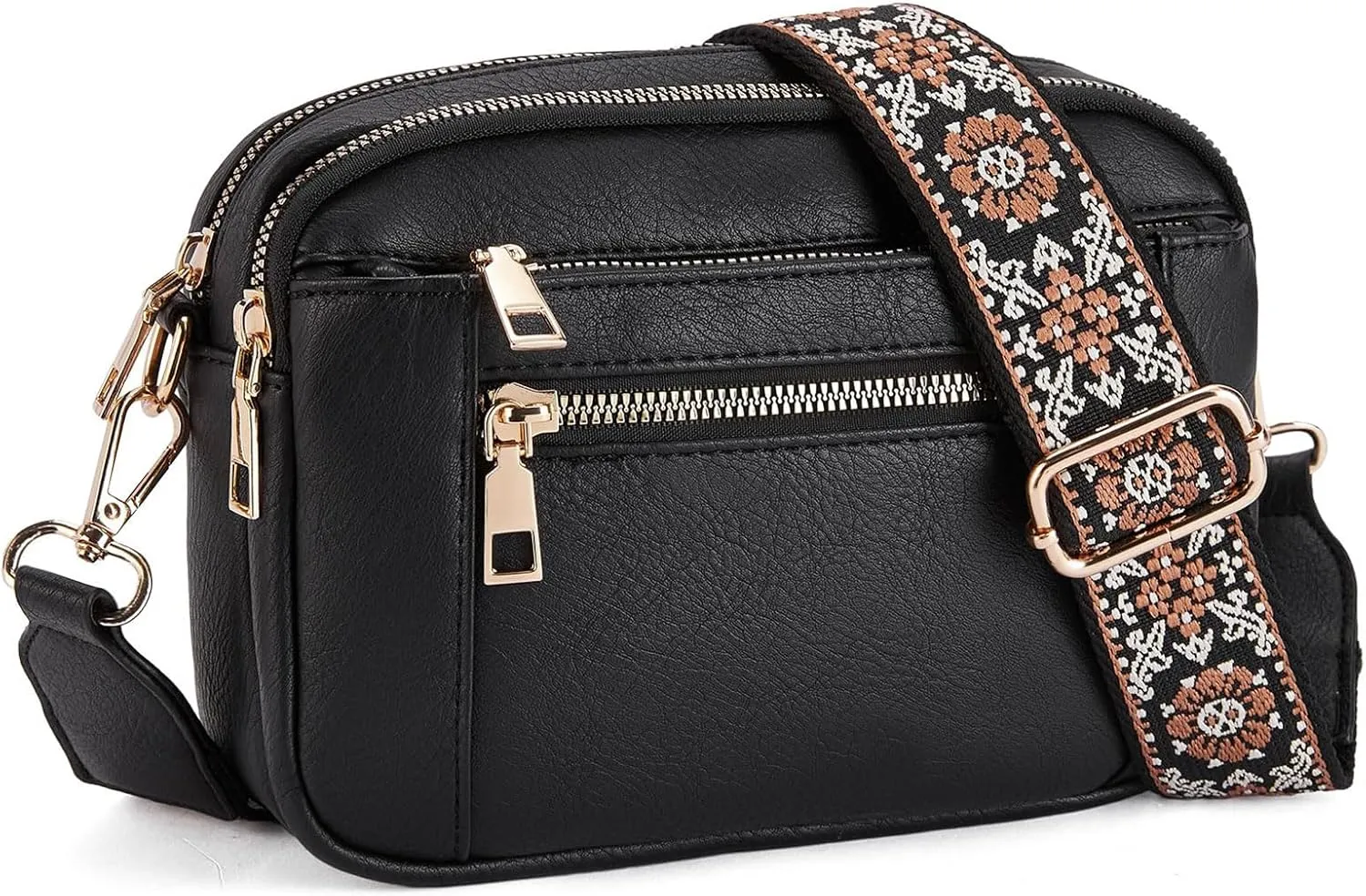 Women's crossbody bag,Checkerboard pattern color-block crossbody bag,Color-blocked crossbody bag,Multi-function crossbody bag