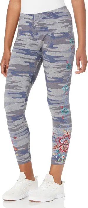Women's Embroidered Cotton Legging