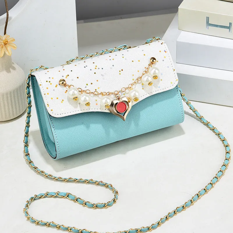 Women's Fashion Chain Western Style Sequin Crossbody Bags