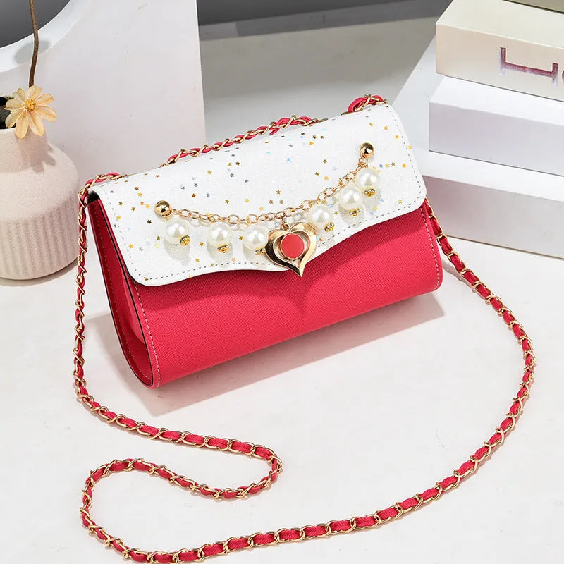 Women's Fashion Chain Western Style Sequin Crossbody Bags