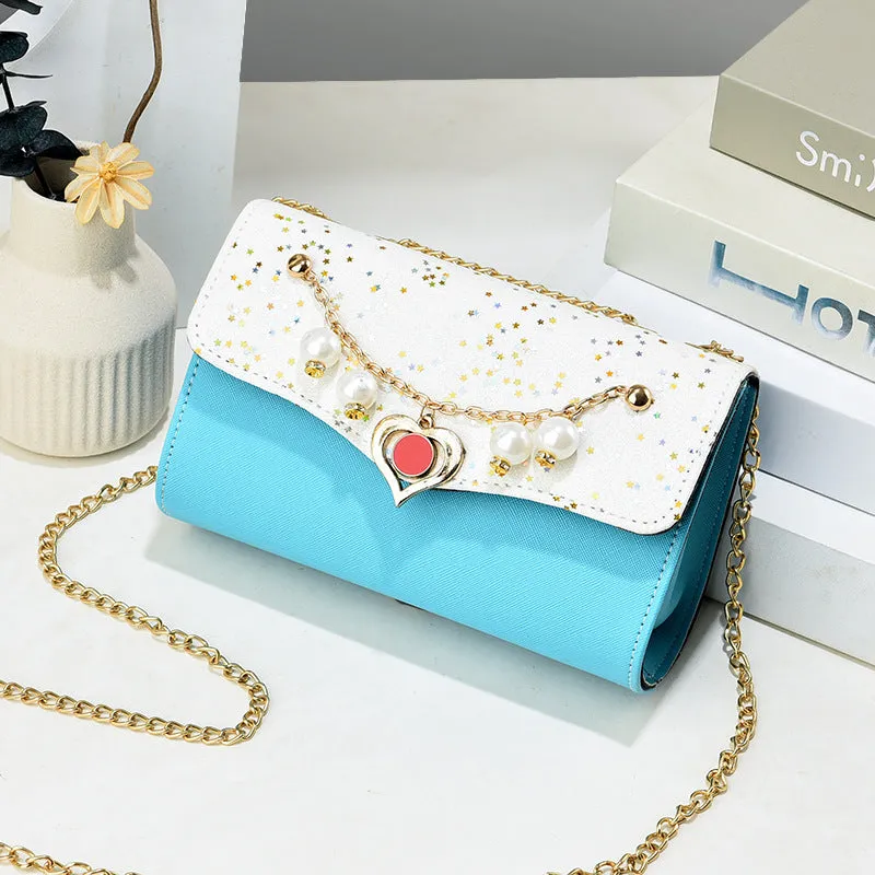 Women's Fashion Chain Western Style Sequin Crossbody Bags