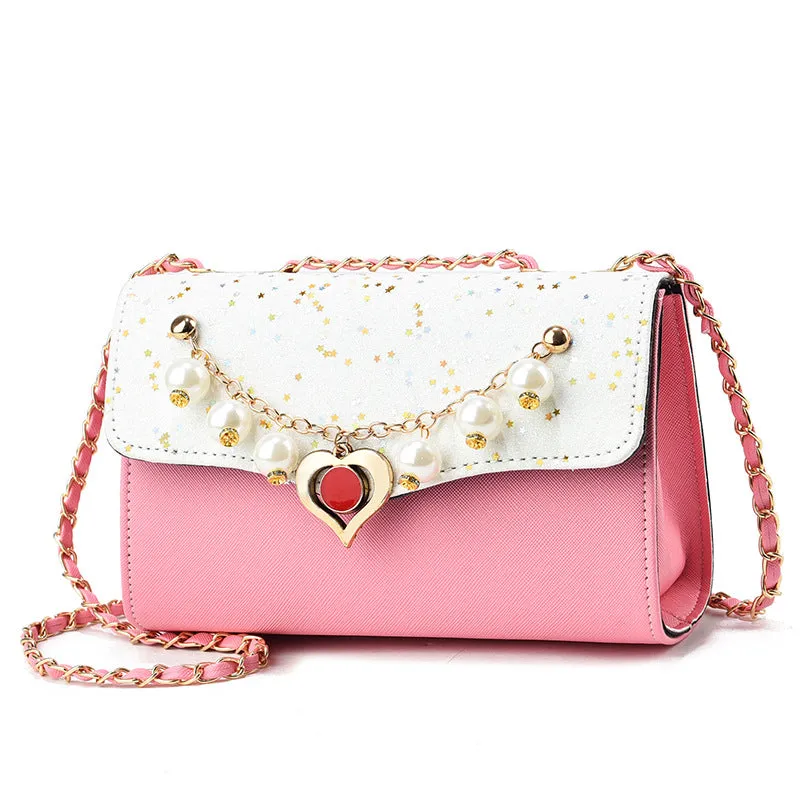 Women's Fashion Chain Western Style Sequin Crossbody Bags