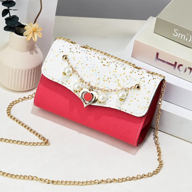 Women's Fashion Chain Western Style Sequin Crossbody Bags