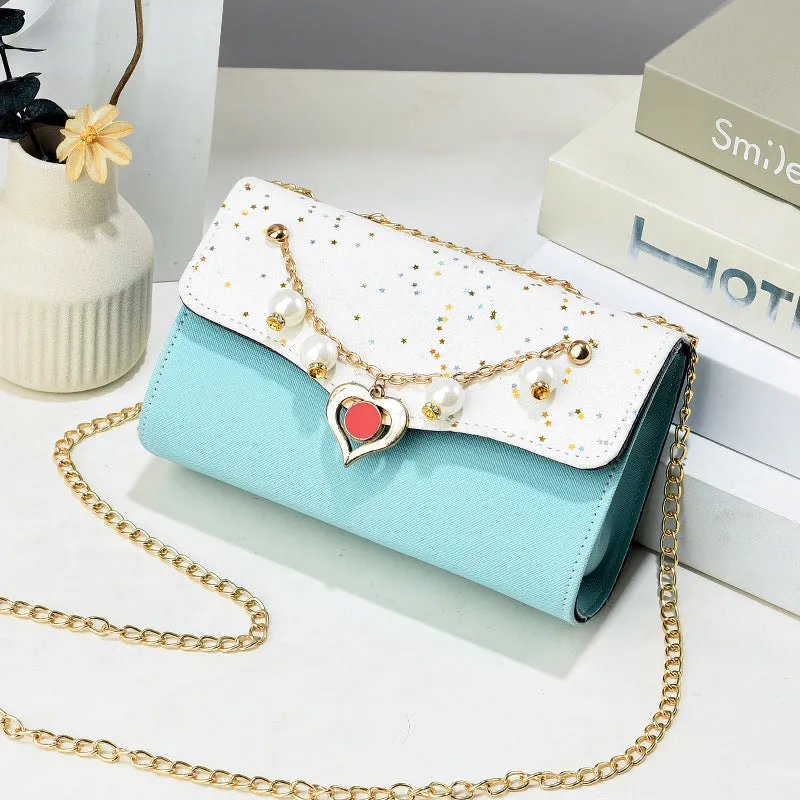 Women's Fashion Chain Western Style Sequin Crossbody Bags