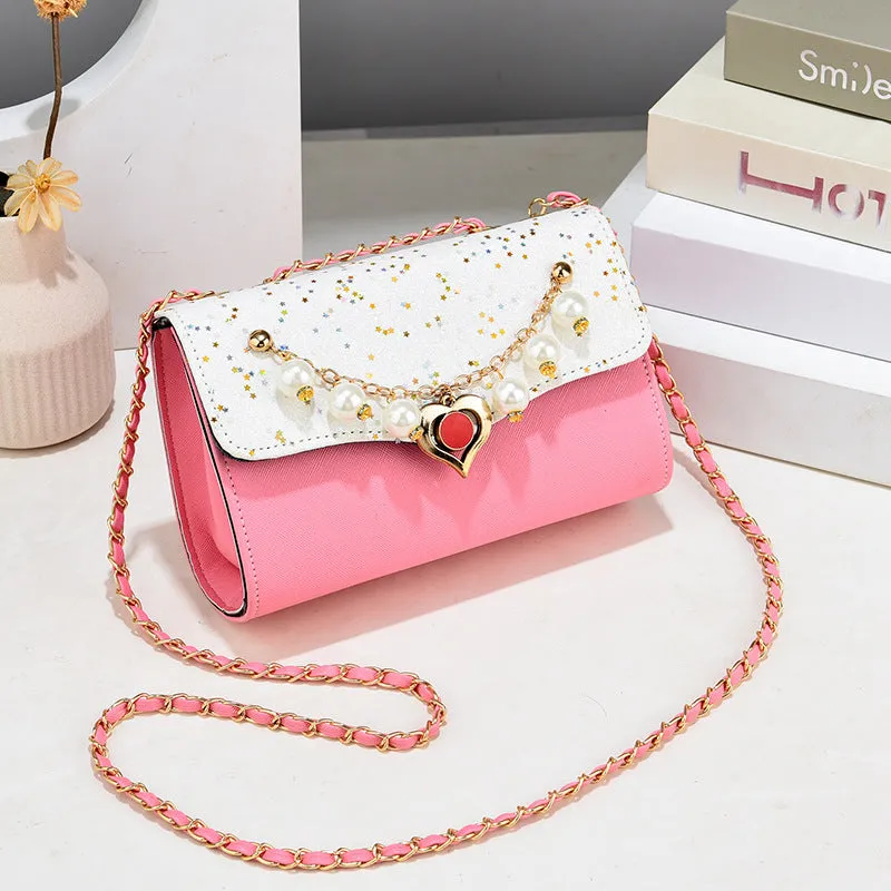 Women's Fashion Chain Western Style Sequin Crossbody Bags