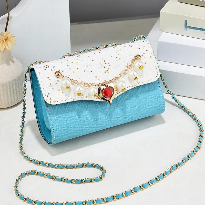 Women's Fashion Chain Western Style Sequin Crossbody Bags