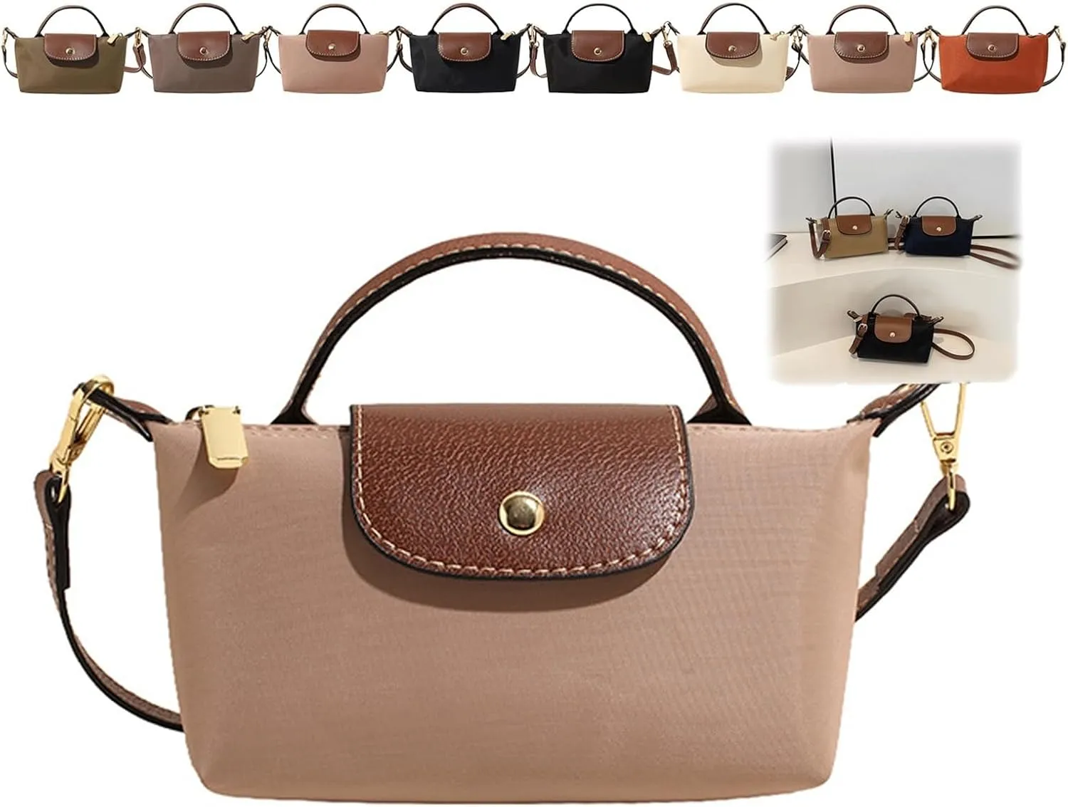 Women's Fashion Colorblock Mini Crossbody Bag, Elegant Handbags Purses with Adjustable Strap, Solid Square Purse Totes Bag