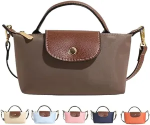 Women'S Fashion Colorblock Mini Crossbody Bag, Solid Color Square Wallet With Adjustable Shoulder Strap,Elegant Handbag