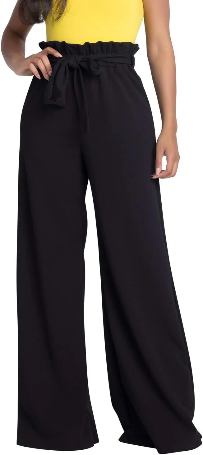 Women's Junior Plus J2 Love Paperbag Wide Leg Pants