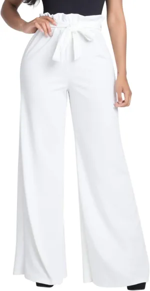Women's Junior Plus J2 Love Paperbag Wide Leg Pants