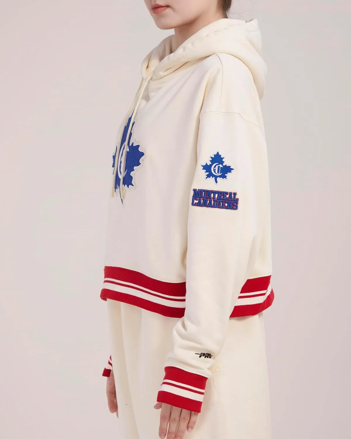 Womens NHL Retro Classics Cropped Pullover Hoodie