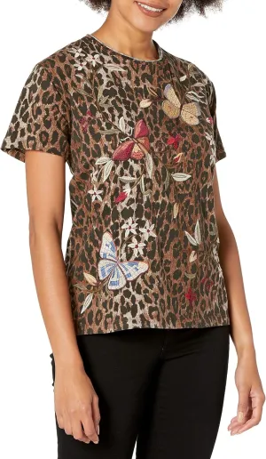 Women's Short Sleeve Embroidered Tee
