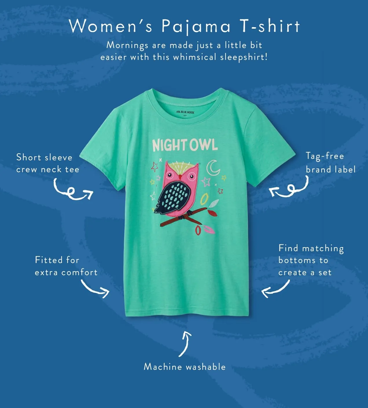 Women's Short Sleeve Pajama Tee