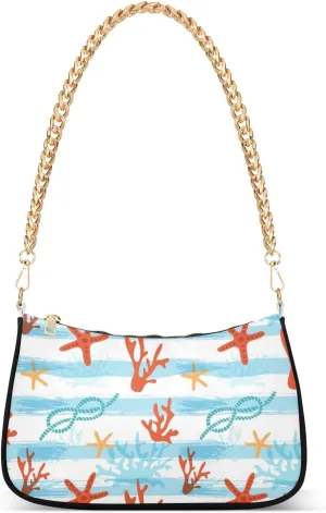 Womens Shoulder Bag Crossbody Purse Hobo Handbag for Ladies Gold Chain