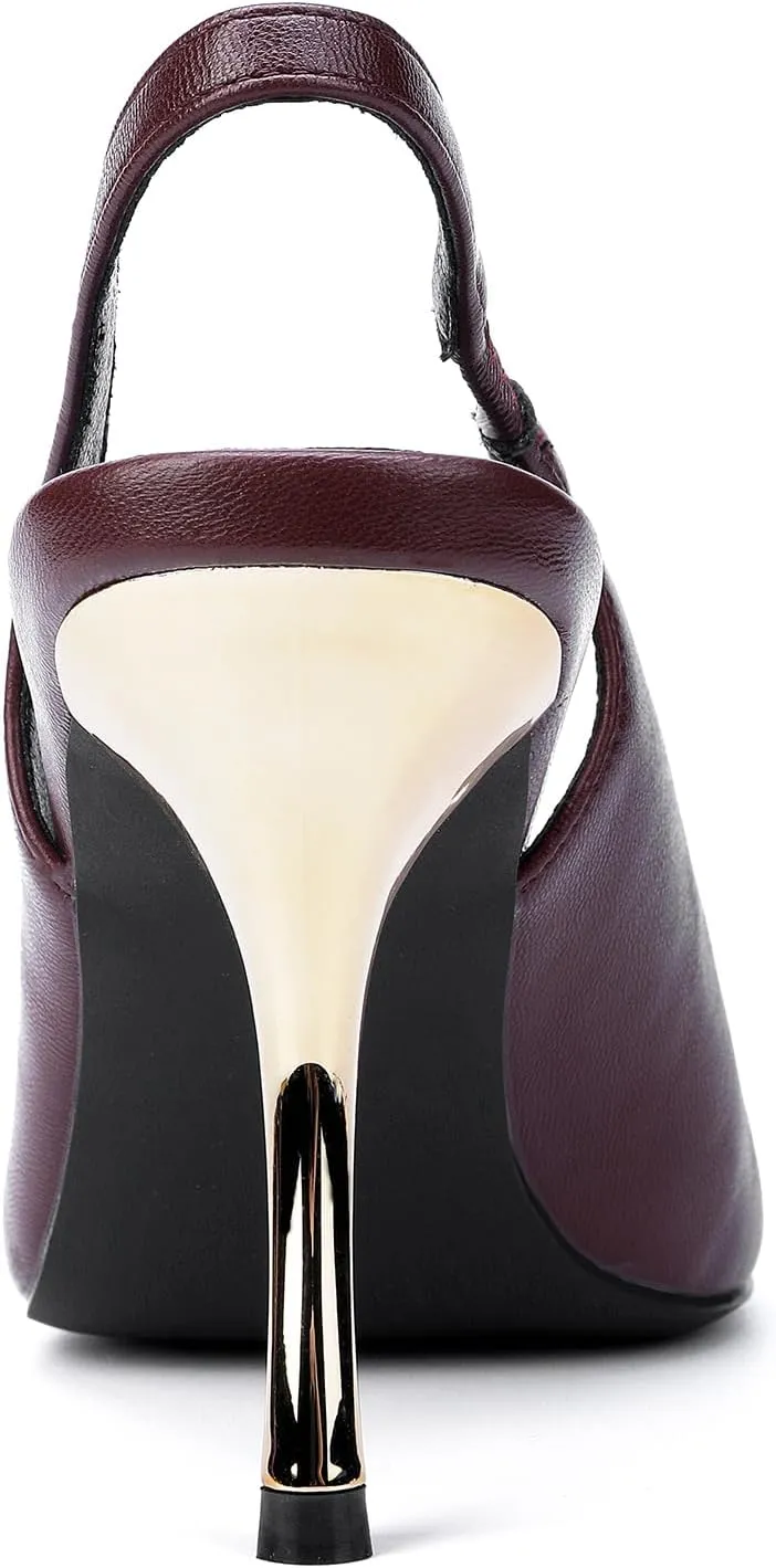 Women's Slingback heel Square Toe pumps