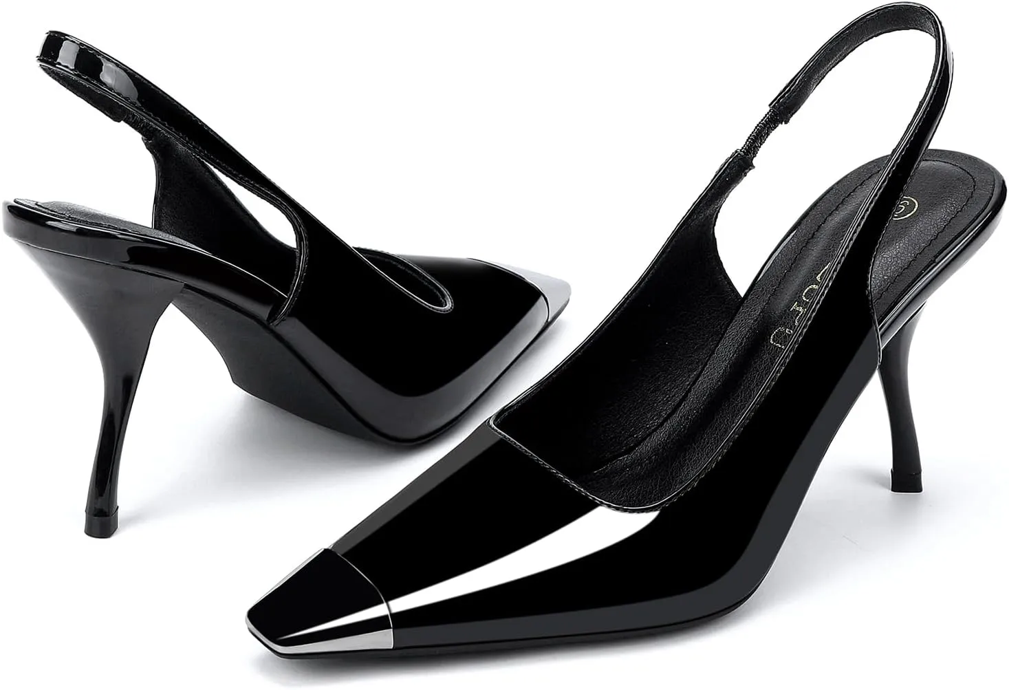 Women's Slingback heel Square Toe pumps