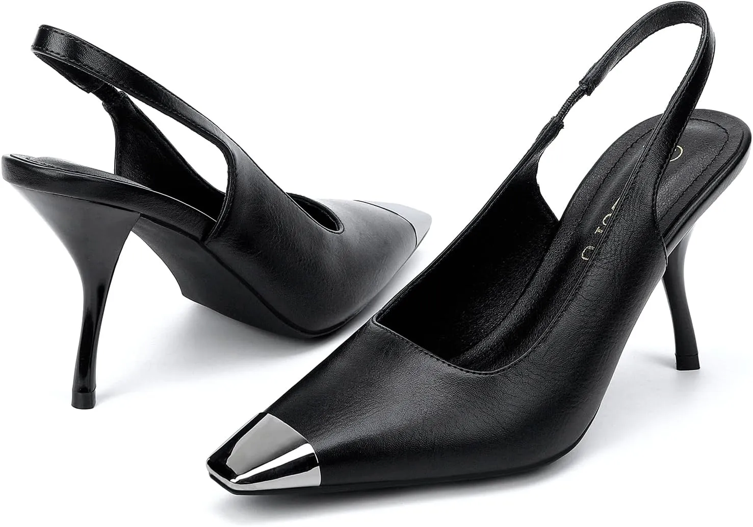 Women's Slingback heel Square Toe pumps