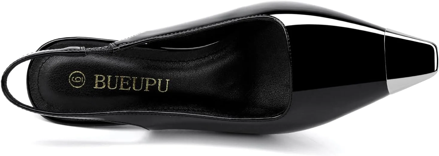 Women's Slingback heel Square Toe pumps