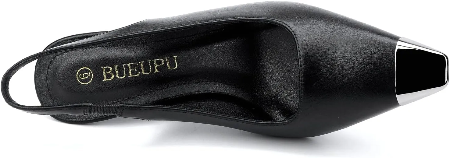 Women's Slingback heel Square Toe pumps