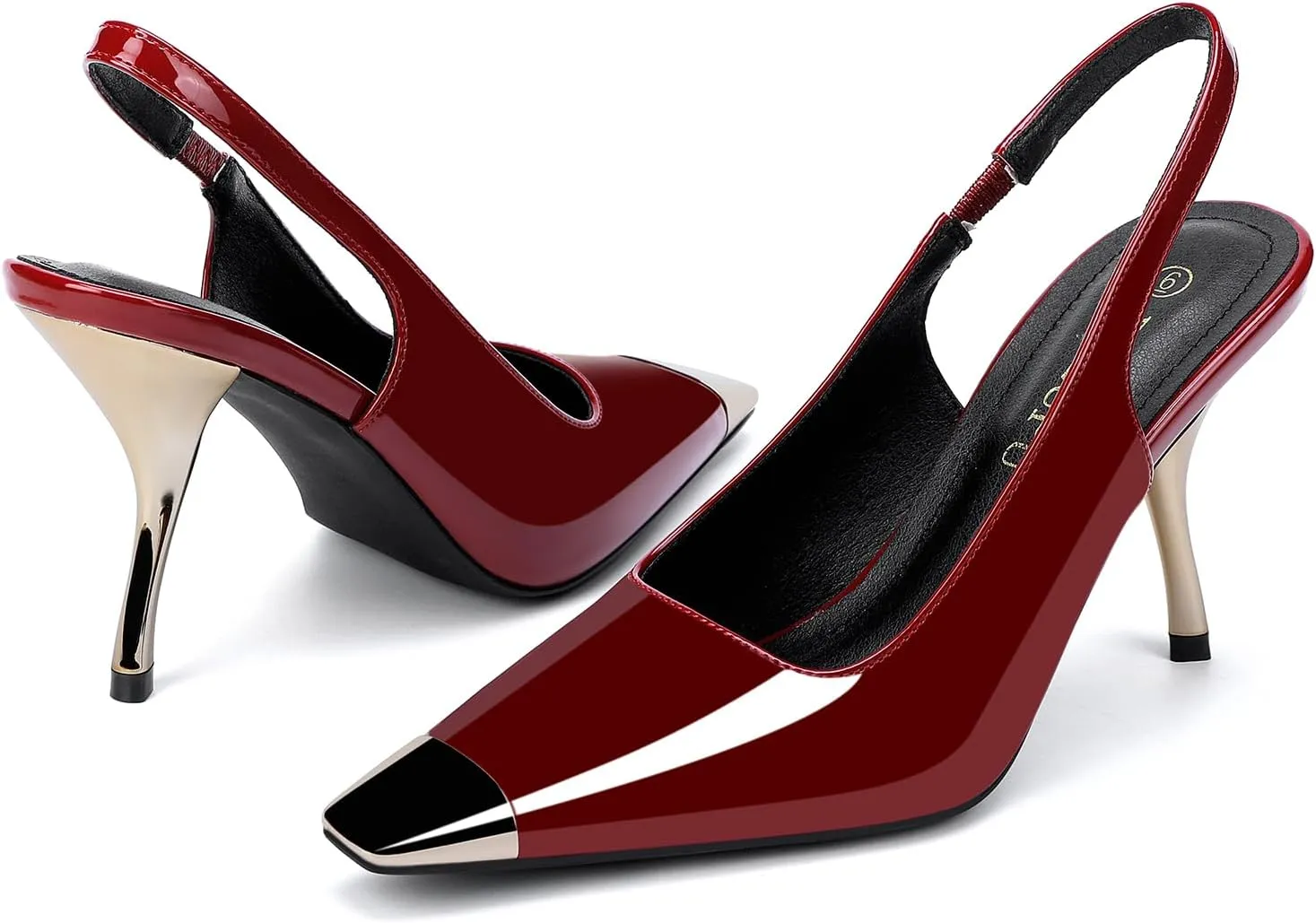 Women's Slingback heel Square Toe pumps