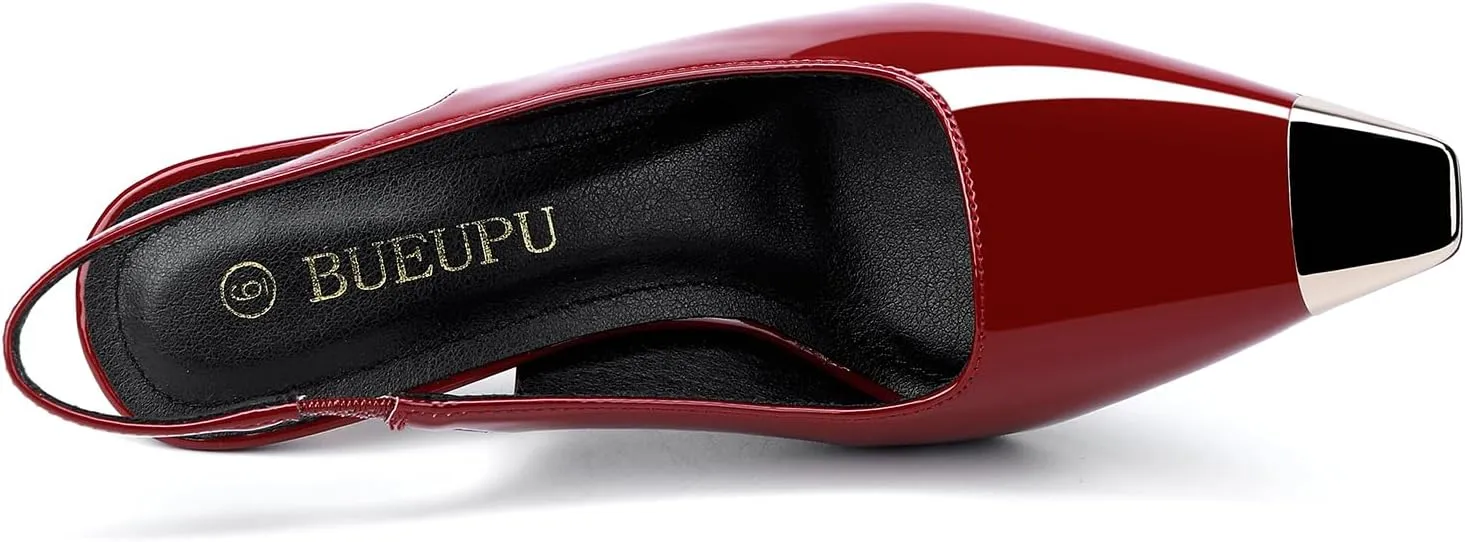 Women's Slingback heel Square Toe pumps
