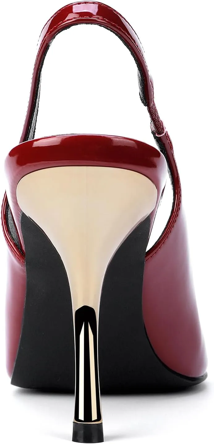 Women's Slingback heel Square Toe pumps