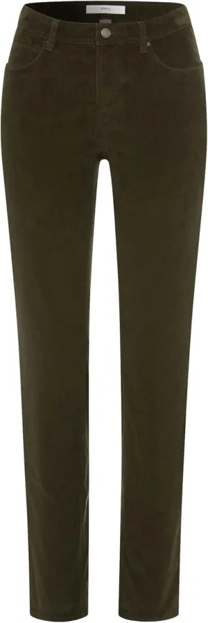Women's Style Mary Cozy Corduroy Trousers, Dark Khaki, 29W/32L, Dark Khaki, 29W / 32L