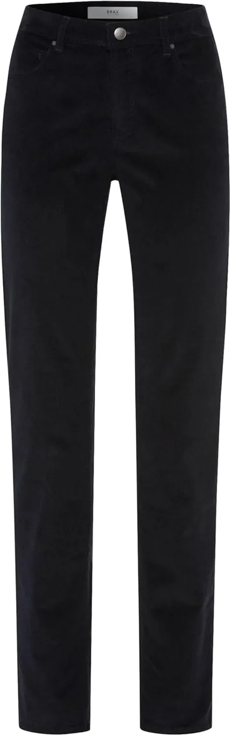 Women's Style Mary Cozy Corduroy Trousers, Navy, 34W x 30L, navy, 34W / 30L