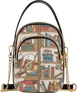 Women's Wave Cross Body Chest Bag, 52 inch Gold Chain Shoulder Handbag Purse
