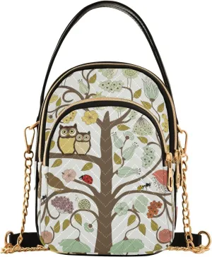 Women's Wave Cross Body Chest Bag, 52 inch Gold Chain Shoulder Handbag Purse