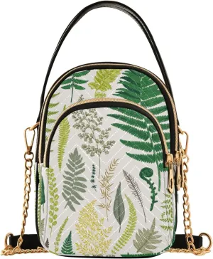 Women's Wave Cross Body Chest Bag, 52 inch Gold Chain Shoulder Handbag Purse