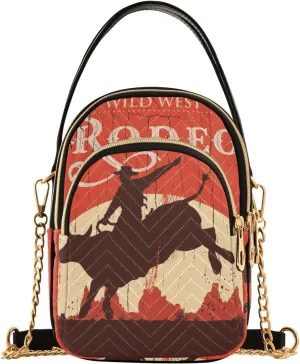 Women's Wave Cross Body Chest Bag, 52 inch Gold Chain Shoulder Handbag Purse