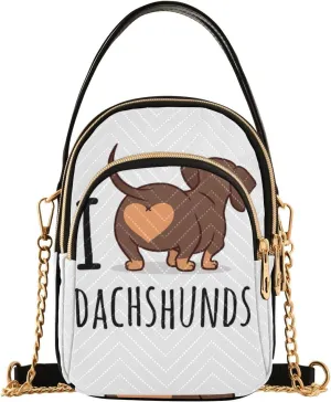 Women's Wave Cross Body Chest Bag, 52 inch Gold Chain Shoulder Handbag Purse