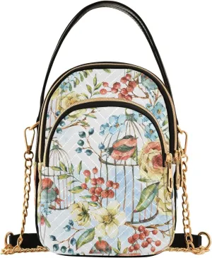 Women's Wave Cross Body Chest Bag, 52 inch Gold Chain Shoulder Handbag Purse