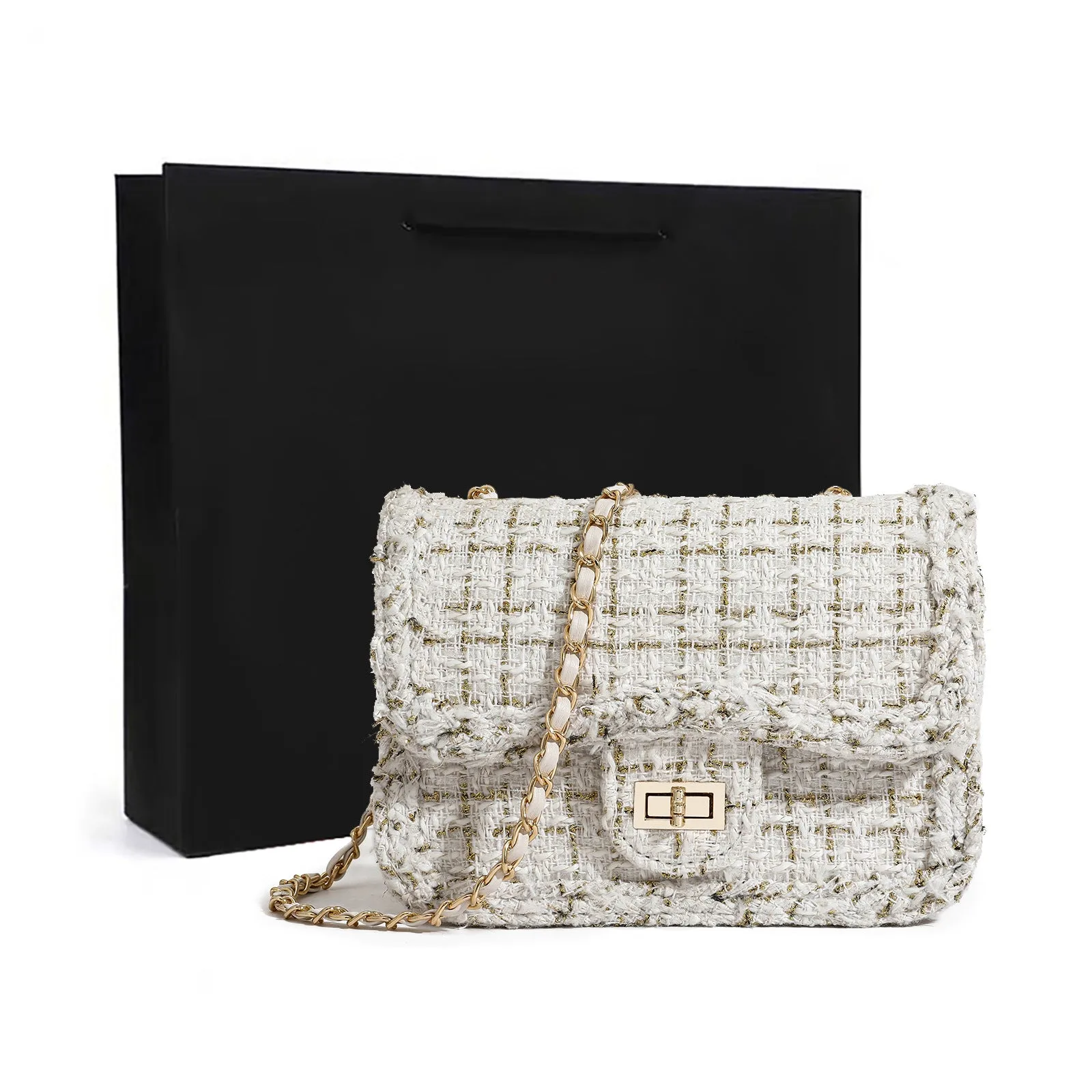 Women's Woven Niche Temperament Entry Lux Classic Crossbody Bags