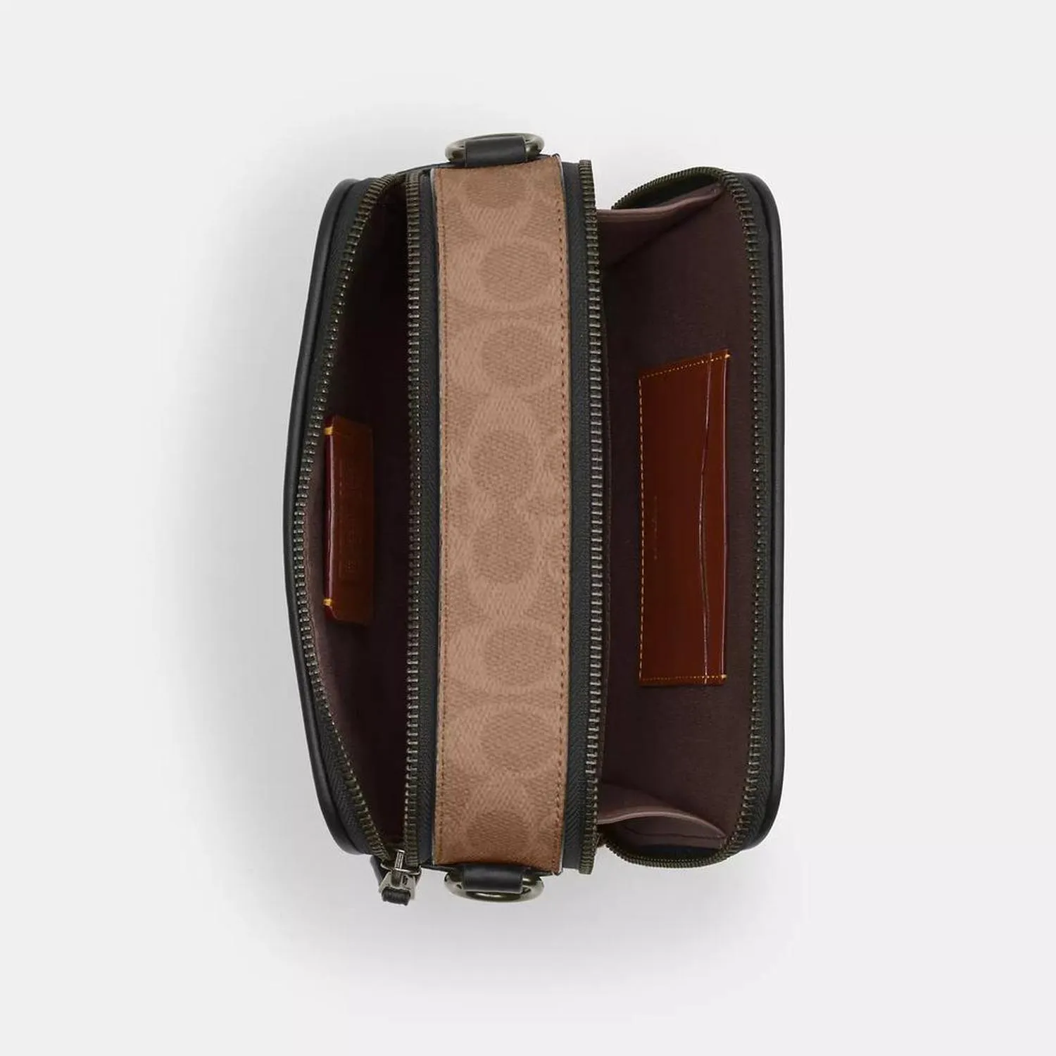 Wyatt Crossbody Bag In Blocked Signature Canvas