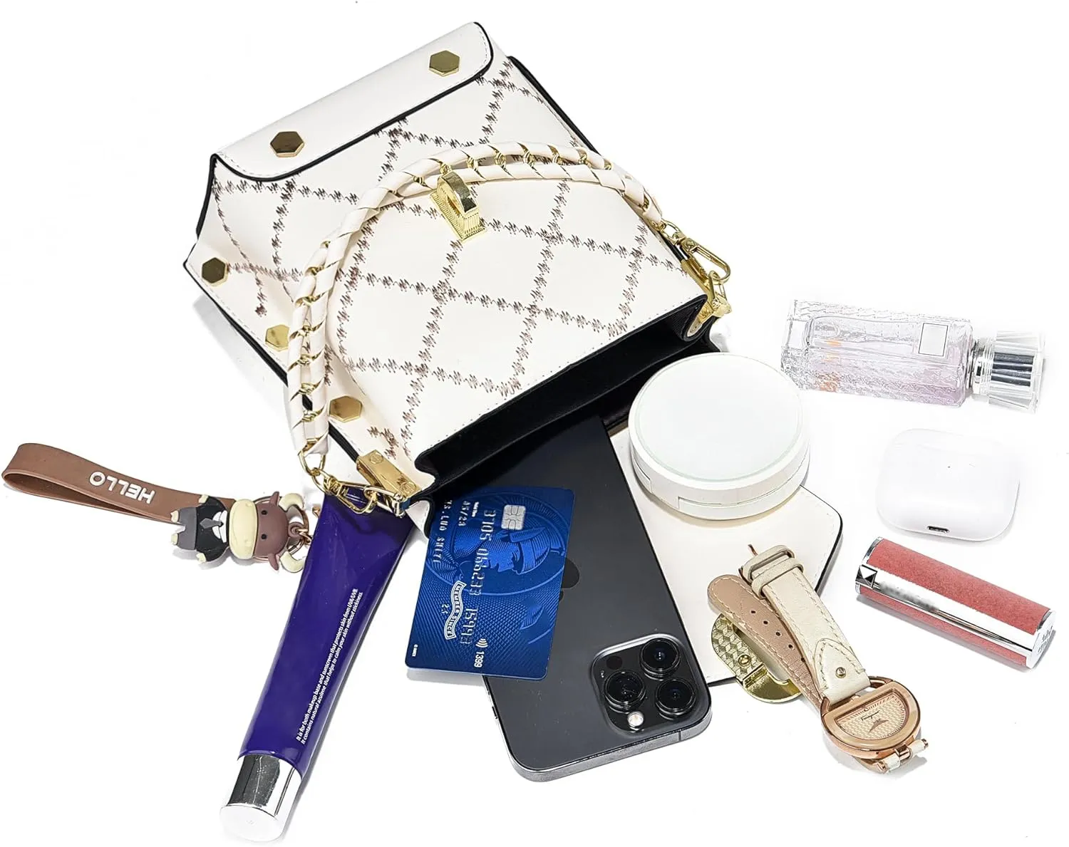 Xiaoyu Small Crossbody Bags for Women Fashion Cell Phone Purse Shoulder Handbags with Wide Strap
