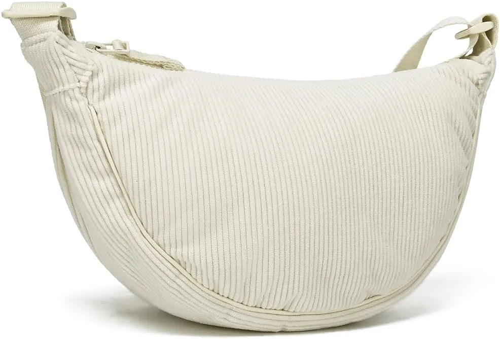 YIKOEE Crescent Bag for Women Men Small Sling Crossbody Bag with Half Moon Shape
