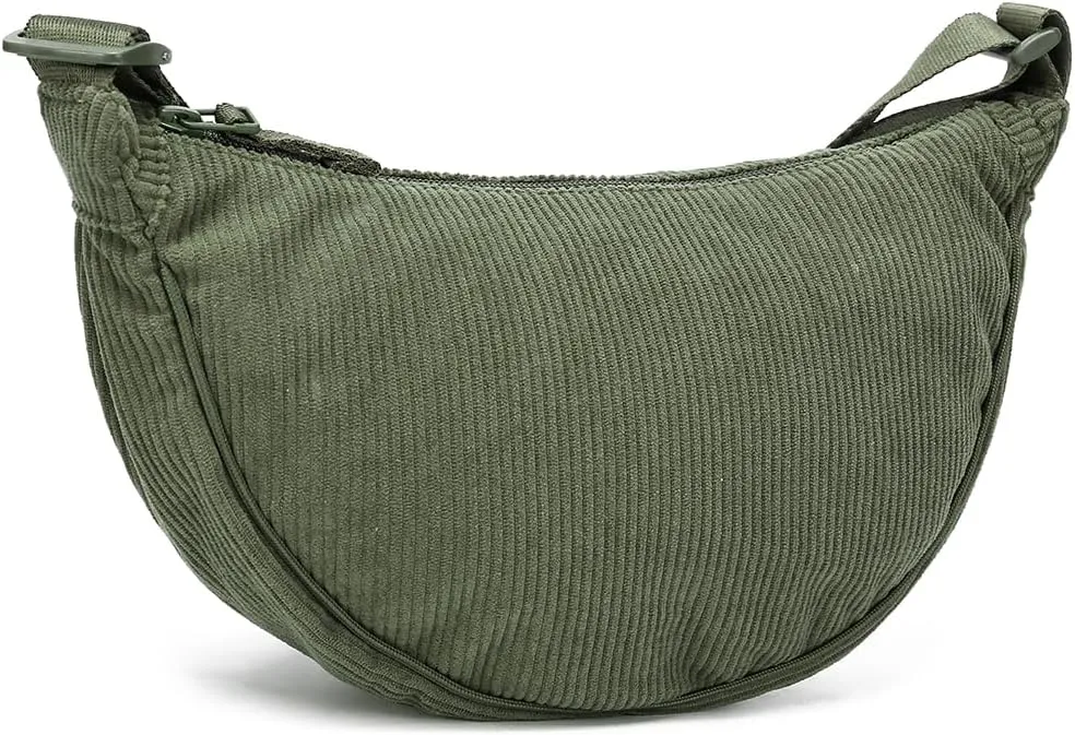 YIKOEE Crescent Bag for Women Men Small Sling Crossbody Bag with Half Moon Shape