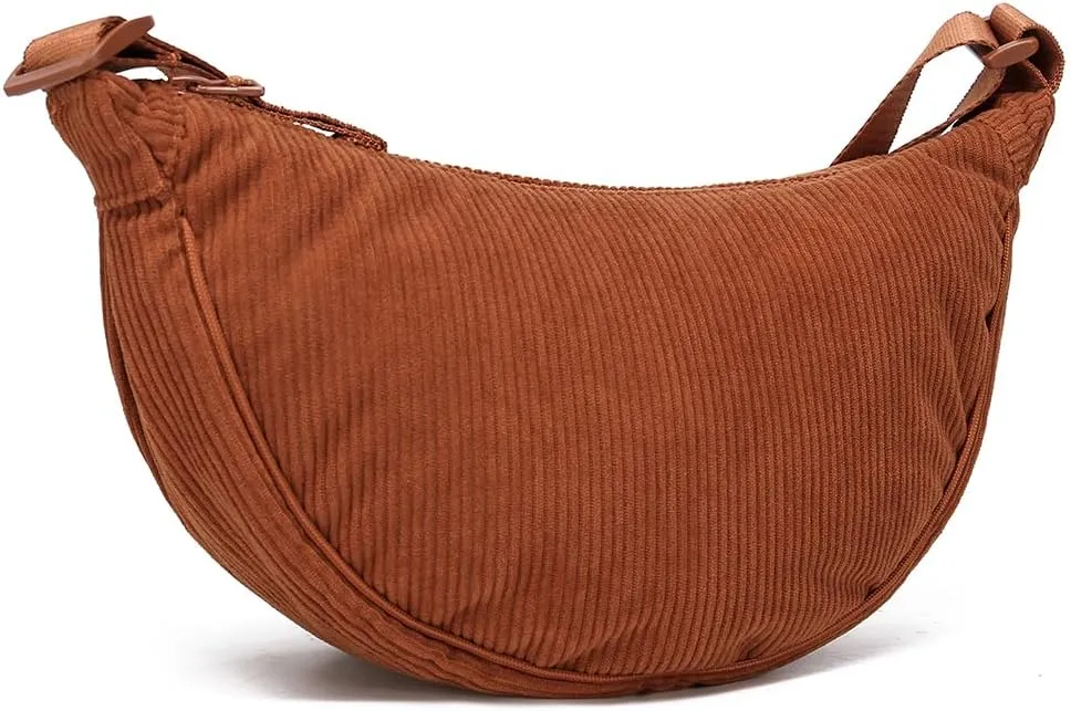 YIKOEE Crescent Bag for Women Men Small Sling Crossbody Bag with Half Moon Shape