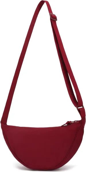 YIKOEE Crescent Bag for Women Men Small Sling Crossbody Bag with Half Moon Shape