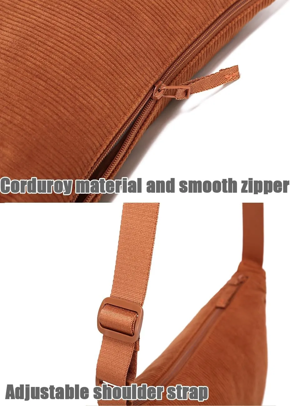 YIKOEE Crescent Bag for Women Men Small Sling Crossbody Bag with Half Moon Shape