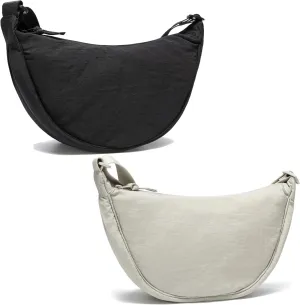 YIKOEE Crescent Bag for Women Men Small Sling Crossbody Bag with Half Moon Shape