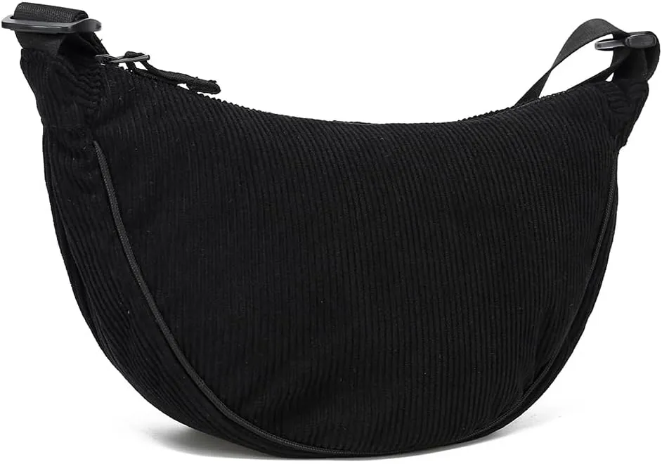 YIKOEE Crescent Bag for Women Men Small Sling Crossbody Bag with Half Moon Shape