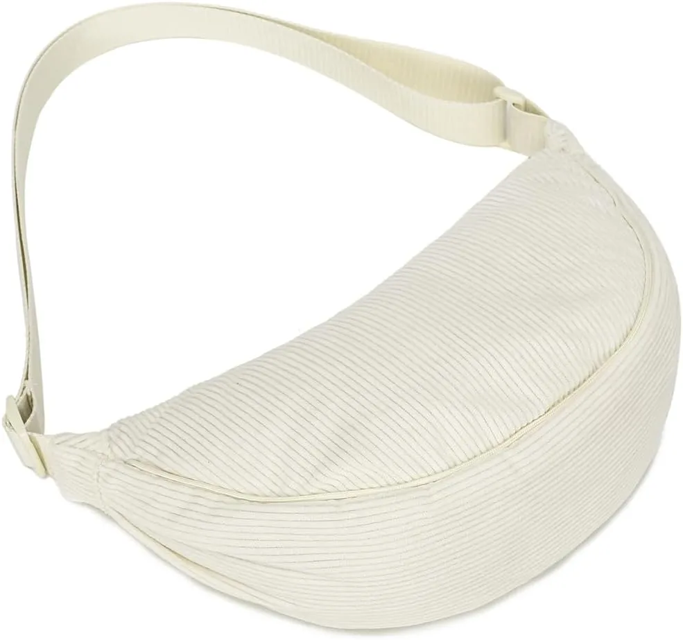 YIKOEE Crescent Bag for Women Men Small Sling Crossbody Bag with Half Moon Shape