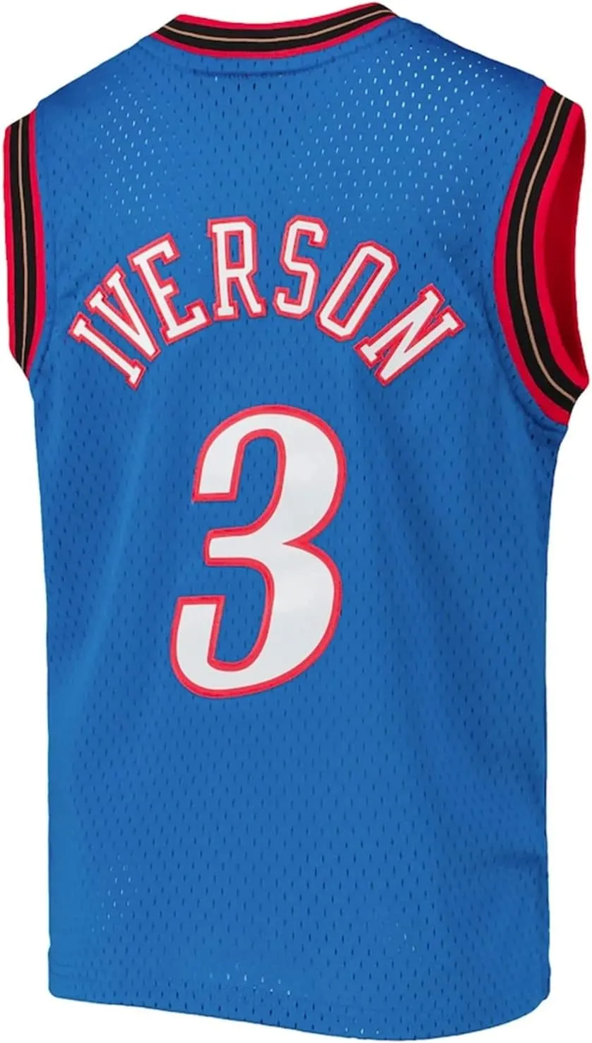 Youth Allen Iverson Philadelphia 76ers 1999 Swingman Blue Jersey