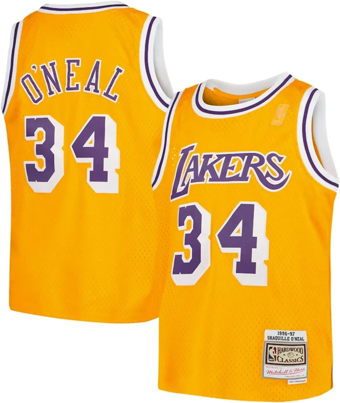 Youth Los Angeles Lakers Shaquille O'Neal Swingman Gold Jersey